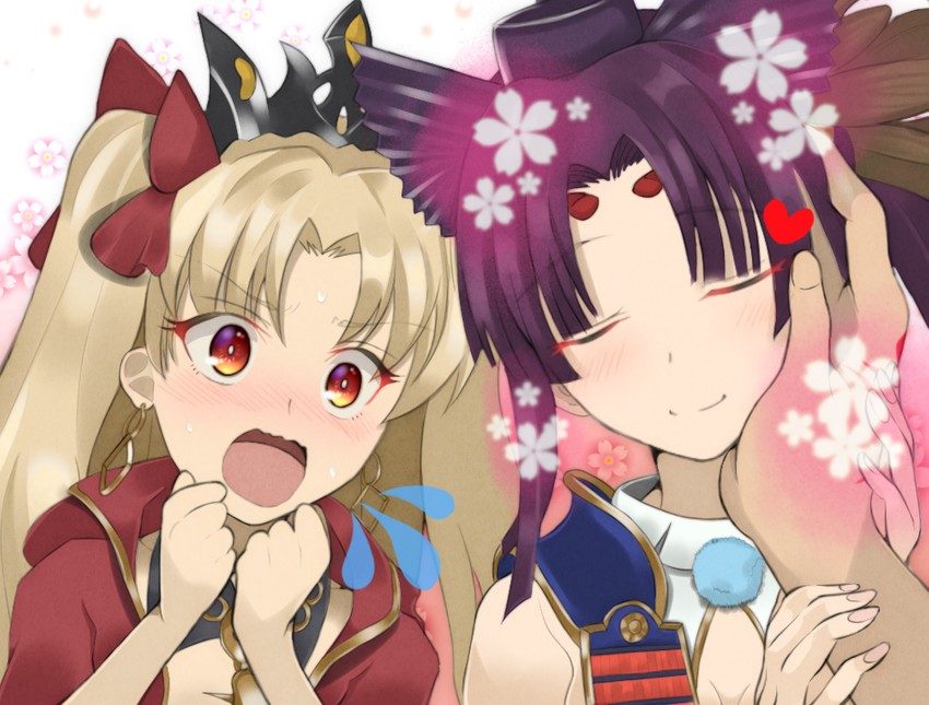 ereshkigal and ushiwakamaru (fate and 1 more) drawn by muni_nuren