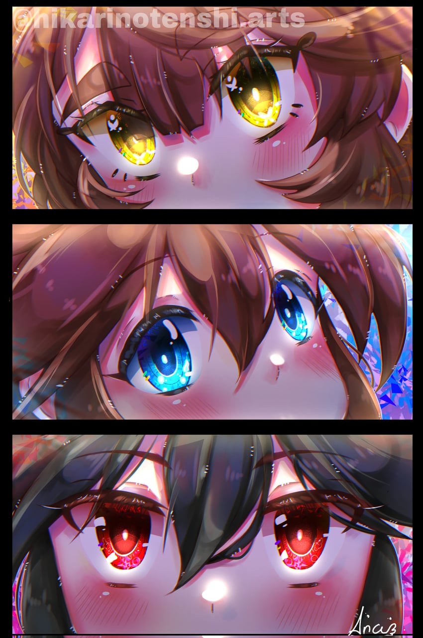 pit, dark pit, and seri (original and 2 more) drawn by hikarinotenshi.arts