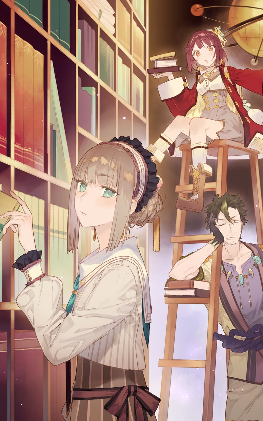 sophie neuenmuller, ren breitner, and norbert classen (atelier and 2 more) drawn by noco_(adamas)