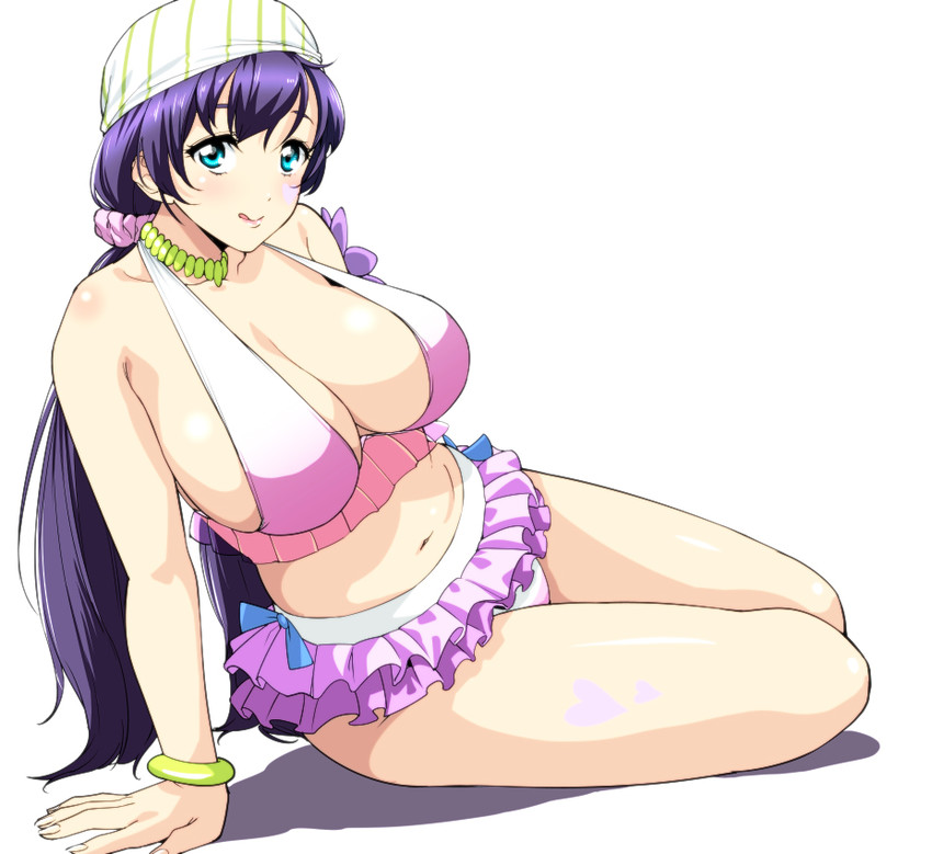 tojo nozomi (love live! and 1 more) drawn by jyura