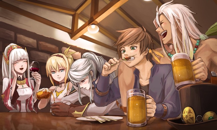 edna, sorey, mikleo, lailah, and zaveid (tales of and 1 more) drawn by kodu5510