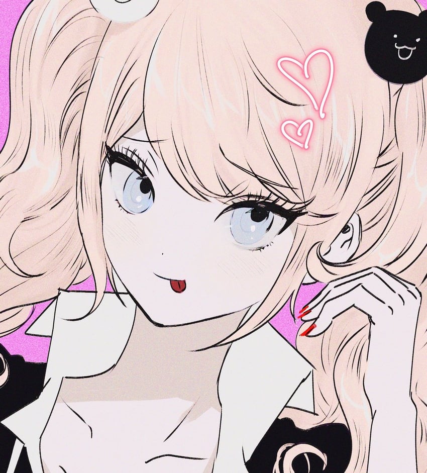enoshima junko (danganronpa and 1 more) drawn by kkonmeo