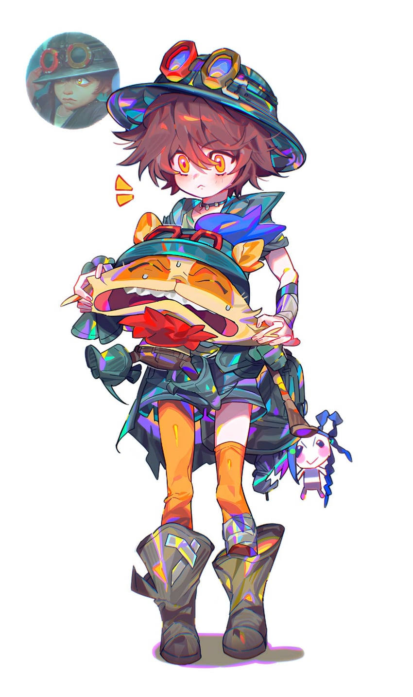 jinx, arcane jinx, teemo, and isha (league of legends and 1 more) drawn by sigeumchimuchim
