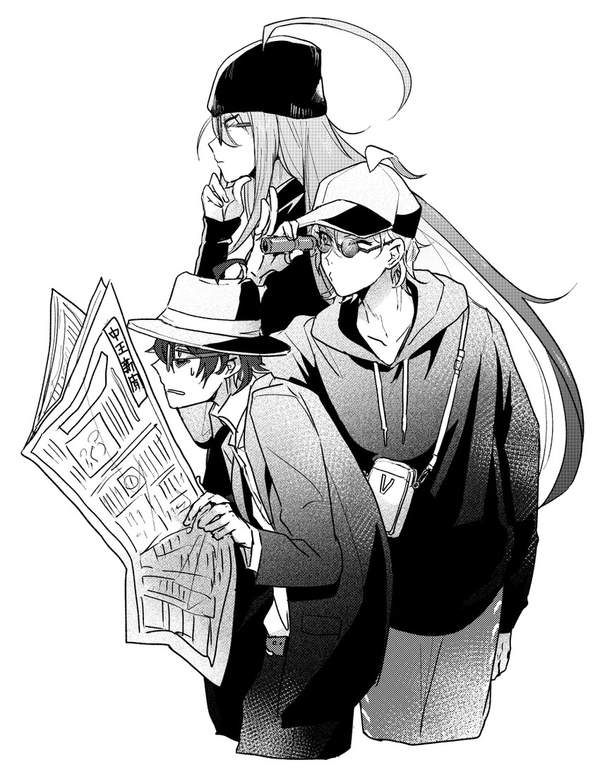 kannonzaka doppo, jinguji jakurai, and izanami hifumi (hypnosis mic) drawn by miyuki_(10_th)