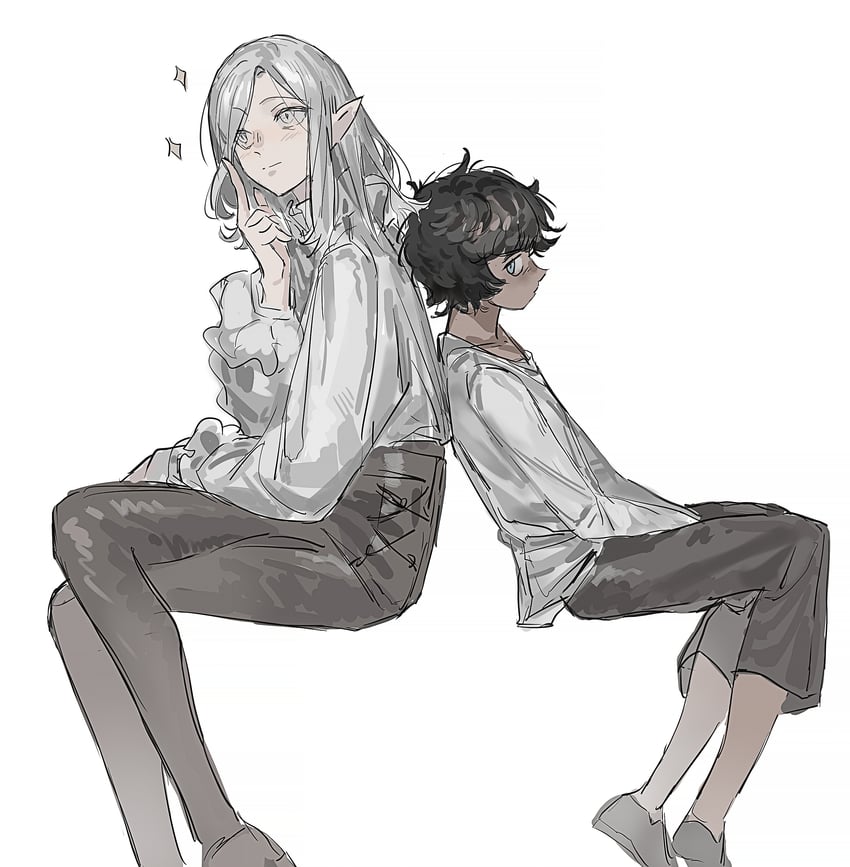 mithrun and kabru (dungeon meshi) drawn by huang_du_du
