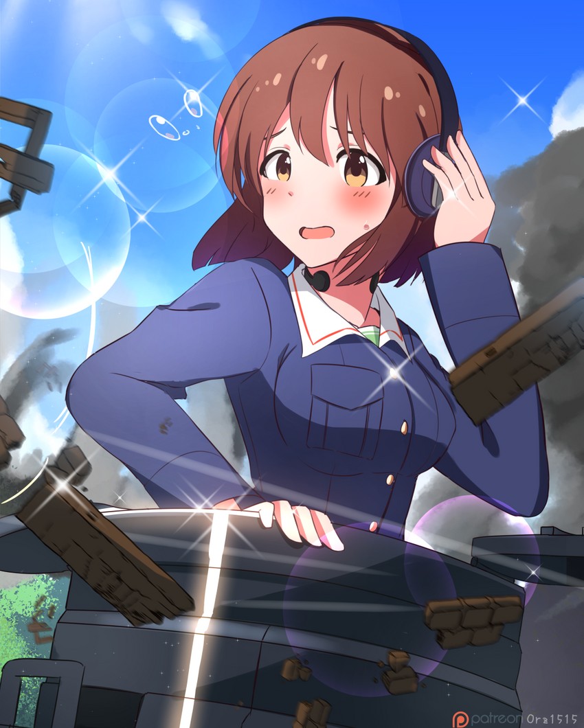 nishizumi miho and hagiwara yukiho (idolmaster and 1 more) drawn by kowaremashita