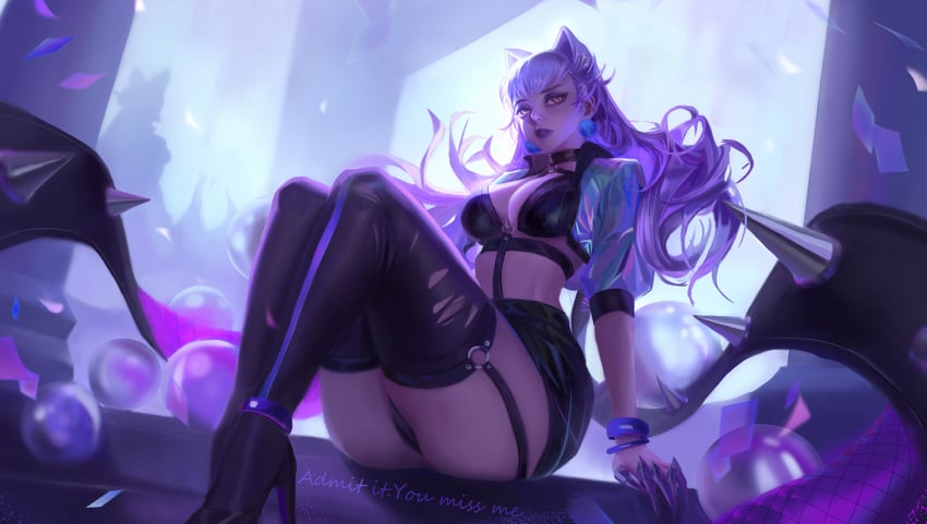 evelynn and k/da all out evelynn (league of legends) drawn by ayuan529