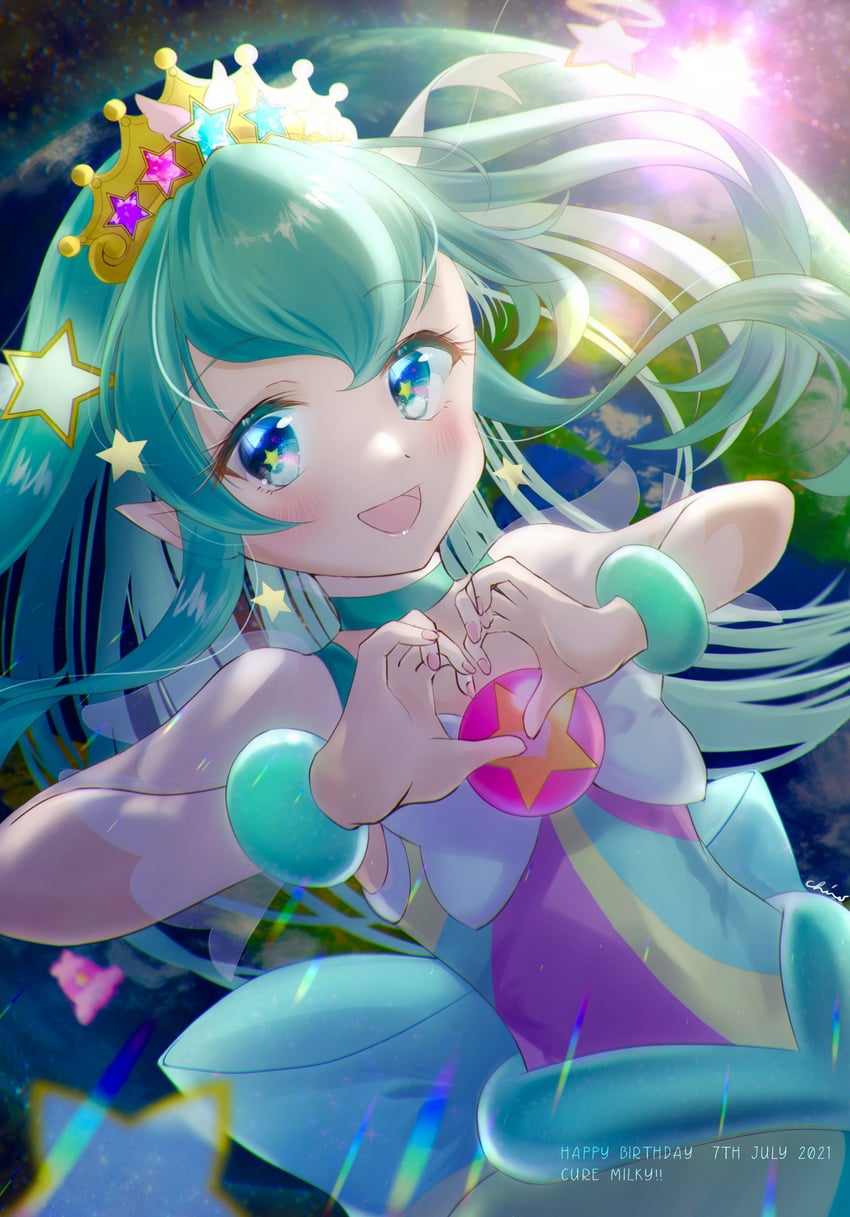 hagoromo lala and cure milky (precure and 1 more) drawn by minccino7