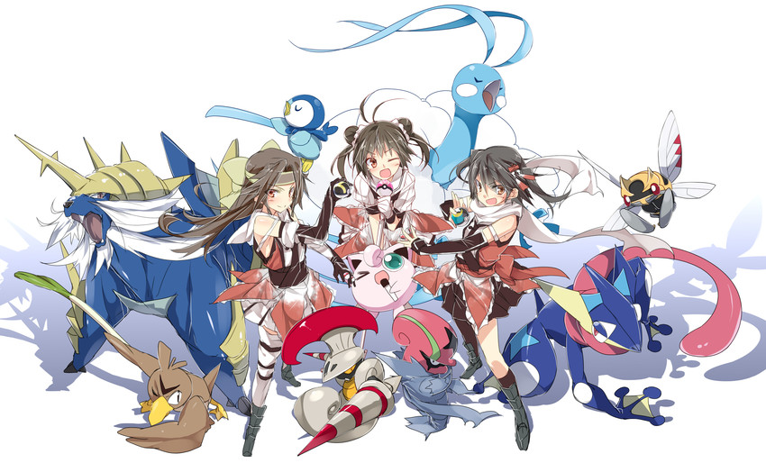 sendai, naka, piplup, jintsuu, sendai kai ni, and 10 more (kantai collection and 1 more) drawn by mtu_(orewamuzituda)
