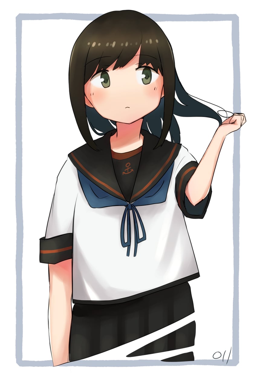 fubuki and fubuki kai ni (kantai collection) drawn by ma_rukan