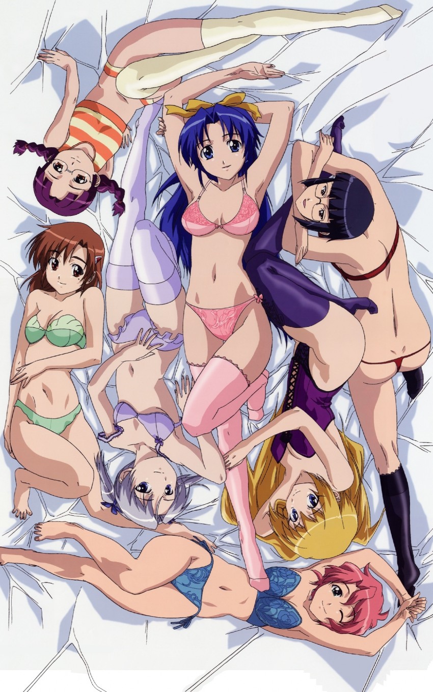 takasu ayako, emelenzia beatrix rudiger, sudou shione, hase anna, kirishima youko, and 3 more (mamoru-kun ni megami no shukufuku wo!)
