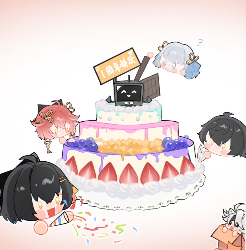 rover, changli, female rover, male rover, jinhsi, and 1 more (wuthering waves) drawn by futa_(pywr8843)