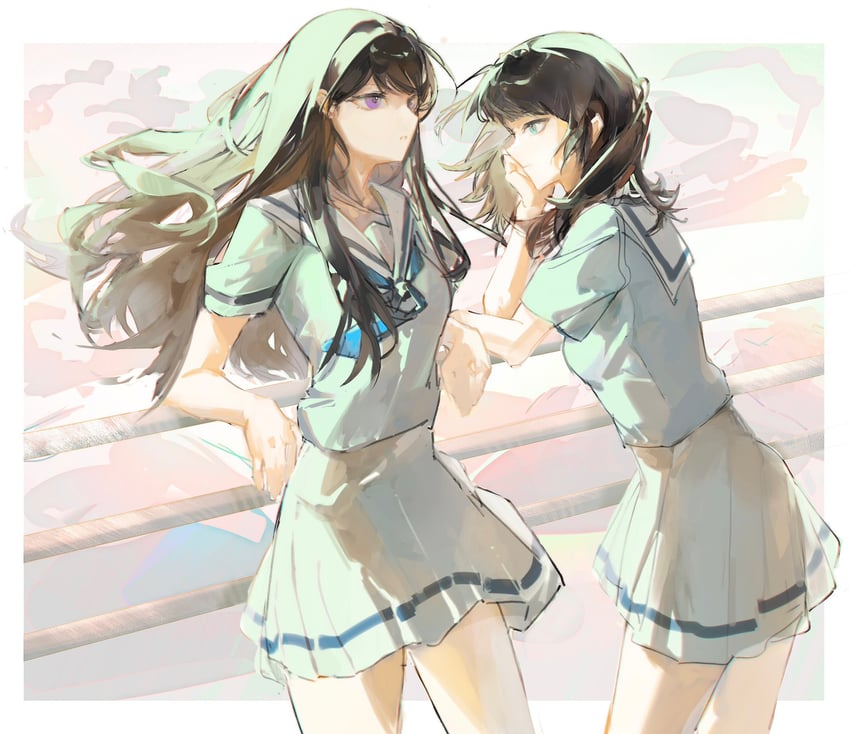 shiina taki and yahata umiri (bang dream! and 1 more) drawn by undersuito50673