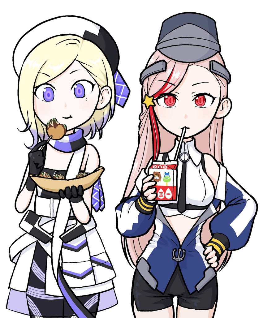 jean bart and massachusetts (kantai collection) drawn by nemu_(nemurakka)