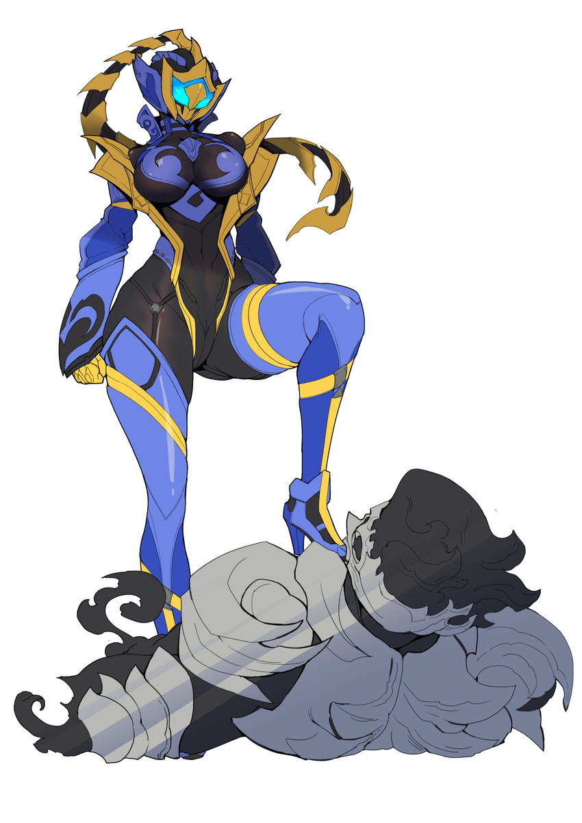 kamen rider jeanne and giff jr (kamen rider and 1 more) drawn by catball1994