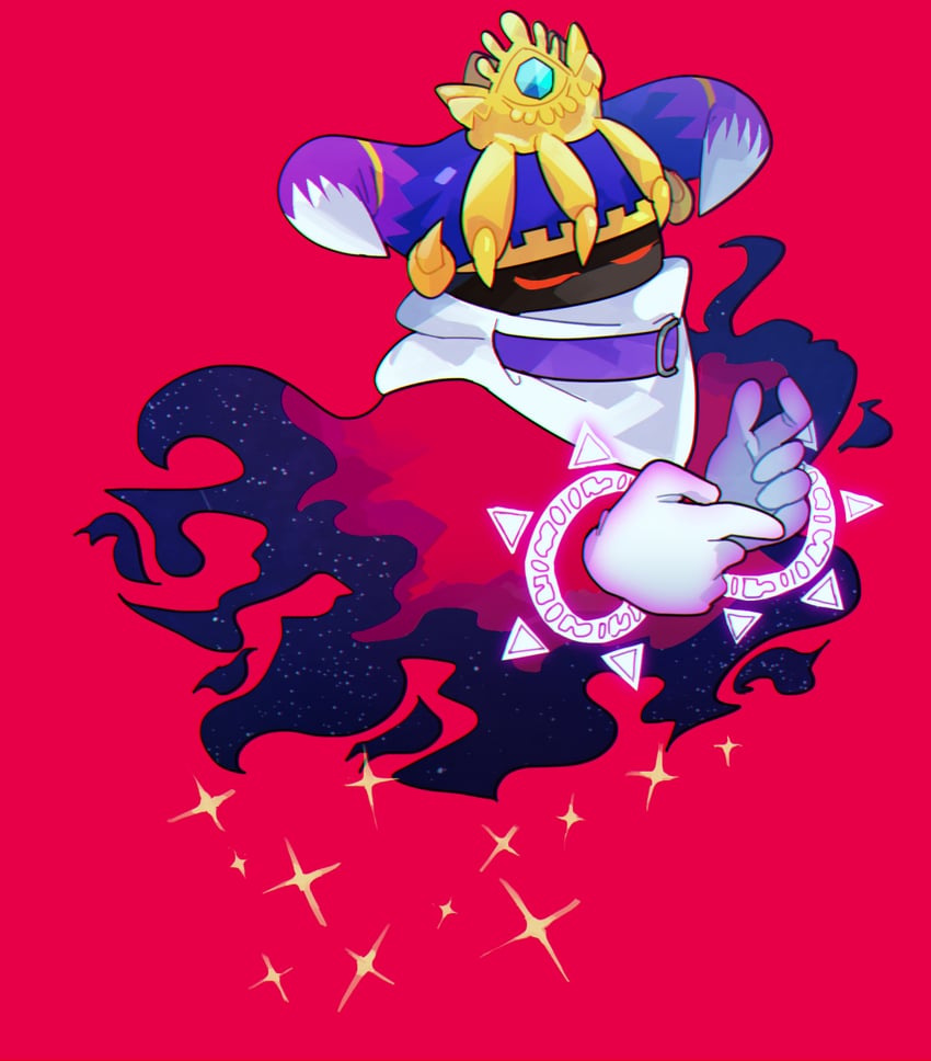 magolor and traitor magolor (kirby) drawn by ni_re