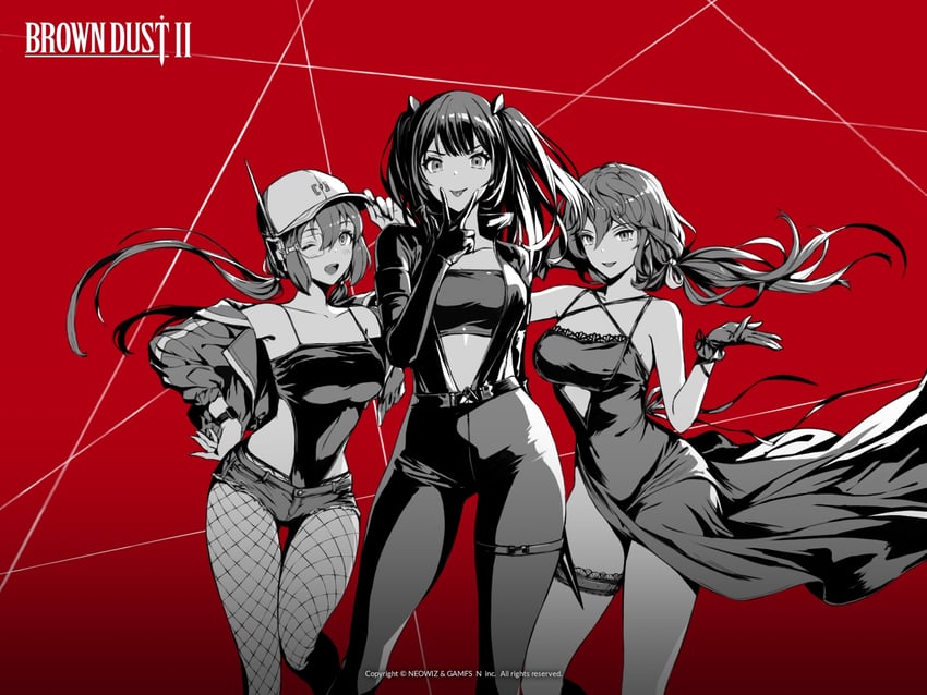 scheherazade, elise, and rafina (brown dust and 1 more)