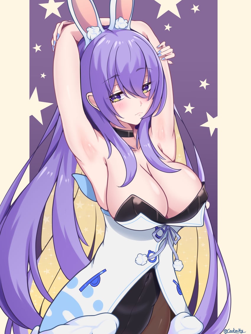 usada pekora and moona hoshinova (hololive and 1 more) drawn by coubalty