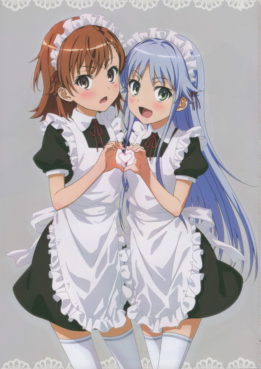 misaka mikoto and index (toaru majutsu no index and 1 more) drawn by isshi_pyuma