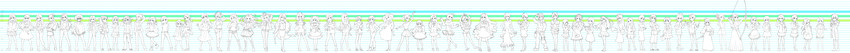 shibuya rin, kisaragi chihaya, shijou takane, shirasaka koume, takagaki kaede, and 54 more (idolmaster and 1 more) drawn by niku-name