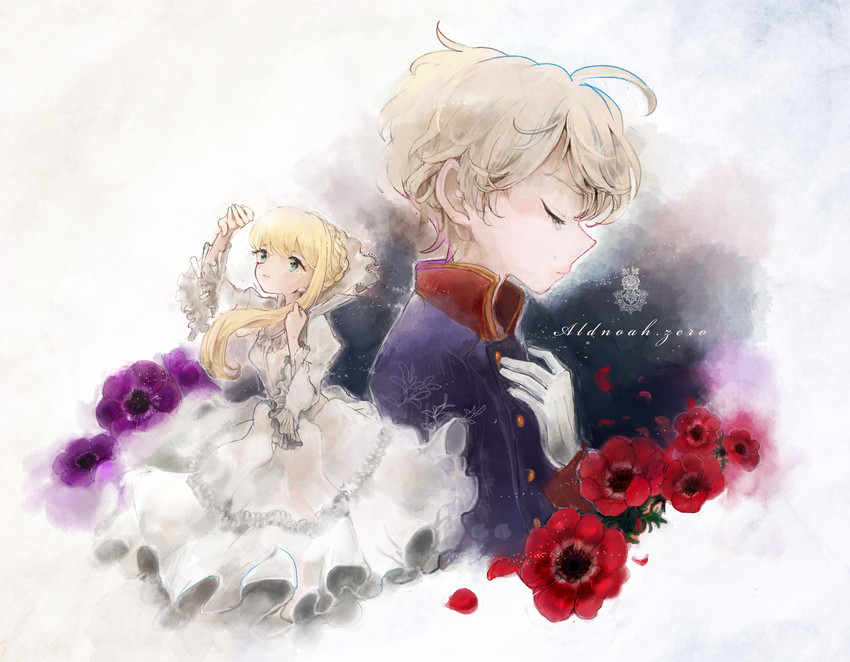 slaine troyard and asseylum vers allusia (aldnoah.zero) drawn by hcnsa