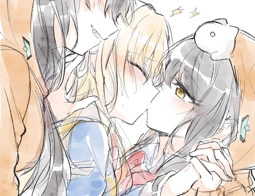 asakura karen and toujou tsukasa (heaven burns red) drawn by opi