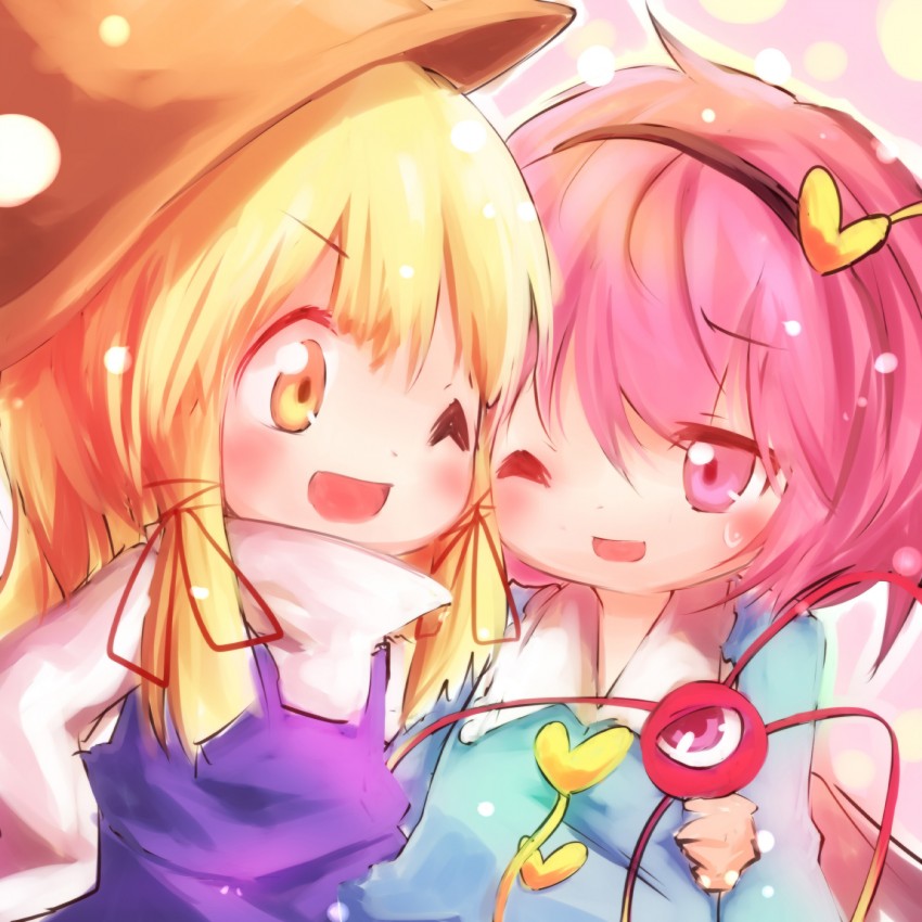 komeiji satori and moriya suwako (touhou) drawn by ayakashi_(monkeypanch)