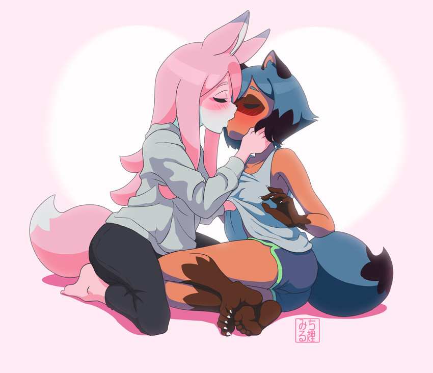kagemori michiru and hiwatashi nazuna (brand new animal) drawn by michirutnk