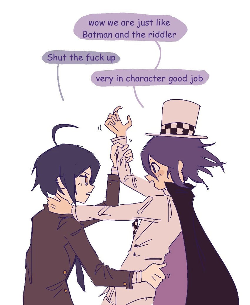 oma kokichi and saihara shuichi (danganronpa and 1 more) drawn by tsycola
