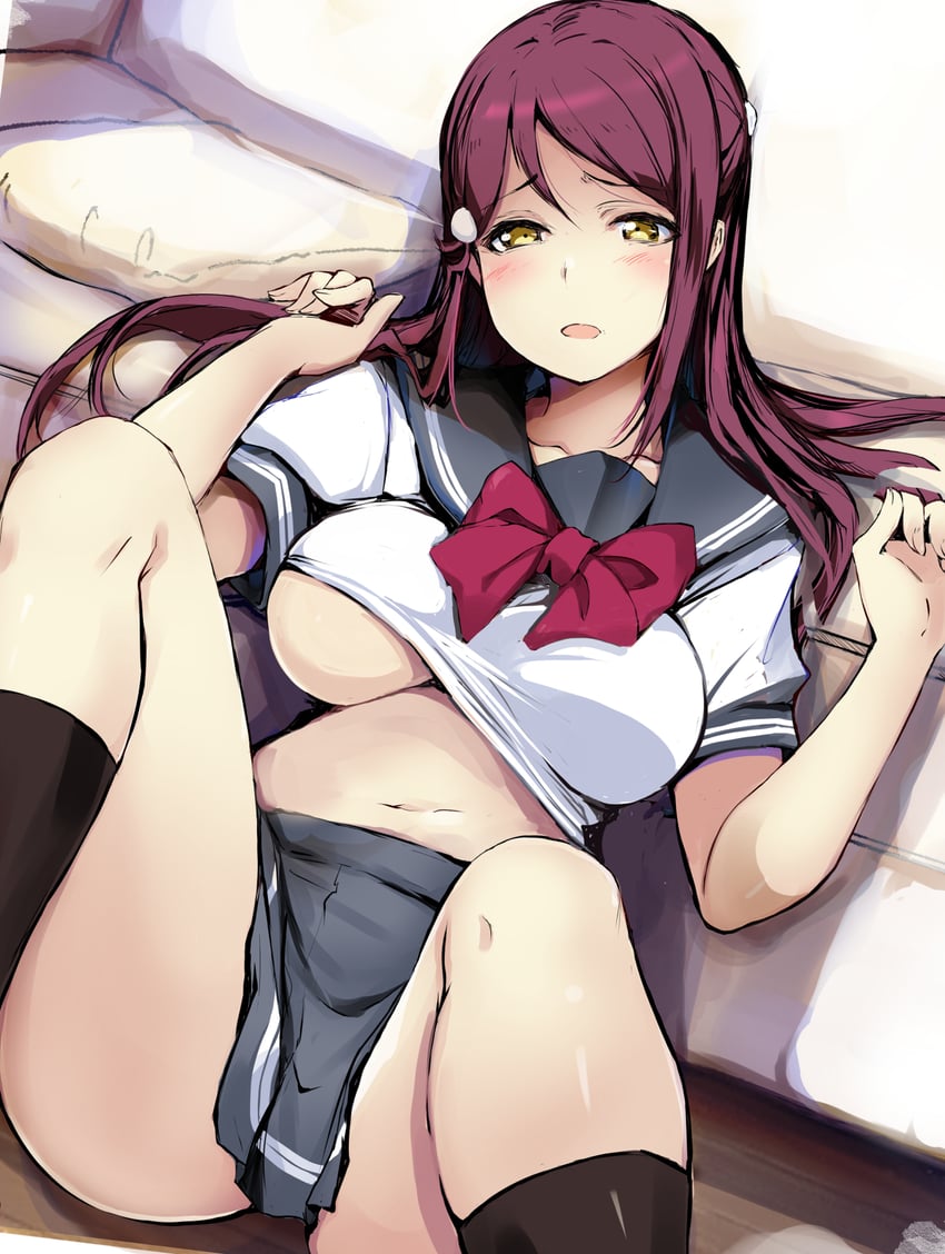 sakurauchi riko (love live! and 1 more) drawn by gengoroh