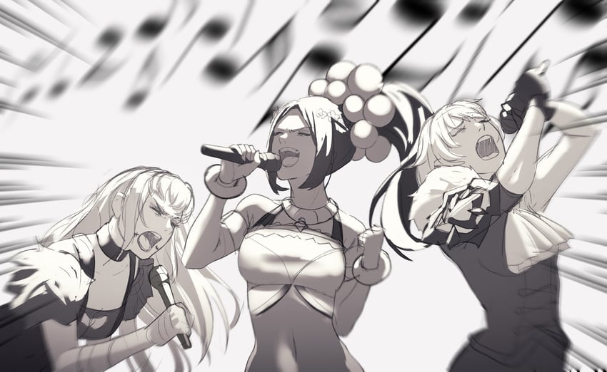 timerra, panette, and merrin (fire emblem and 1 more) drawn by pomelomelon