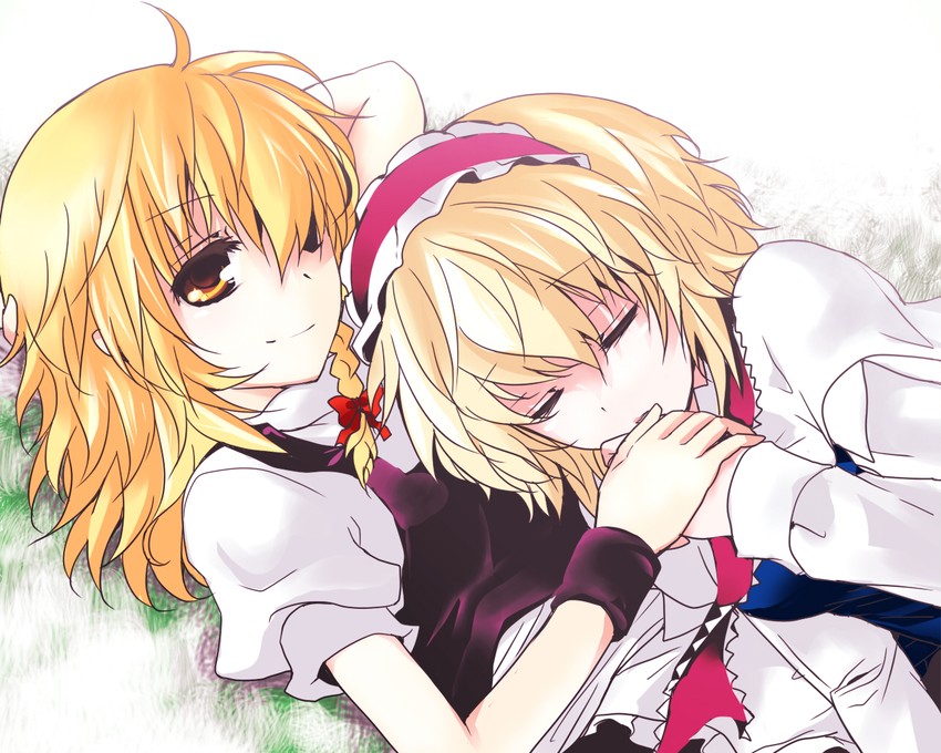 kirisame marisa and alice margatroid (touhou) drawn by toraneko