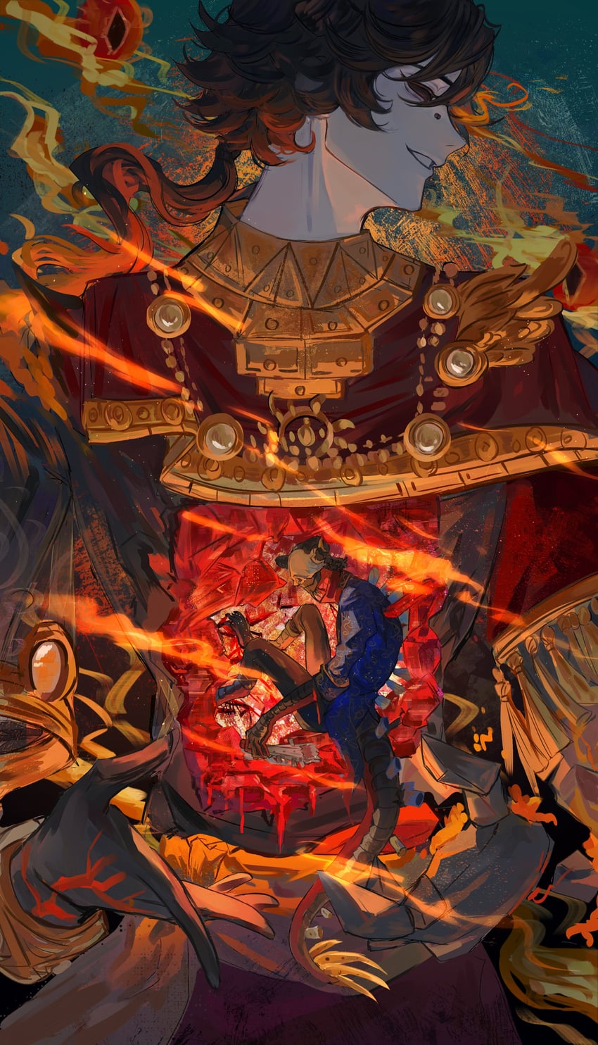 fool's gold and luchino (identity v) drawn by yanxi373