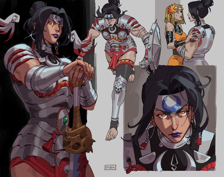 melinoe and nemesis (hades and 1 more) drawn by maik_check