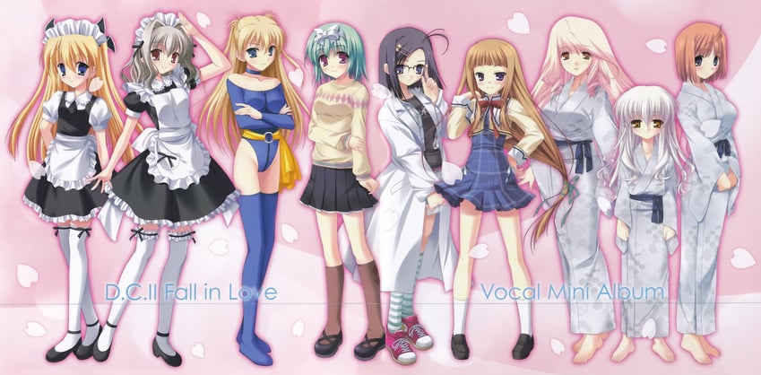 yoshino sakura, aisia, tsukishima koko, yukimura anzu, hanasaki akane, and 4 more (da capo and 2 more) drawn by kayura_yuka, mitsumomo_mamu, takano_yuki_(allegro_mistic), tanihara_natsuki, and tateha_(marvelous_grace)