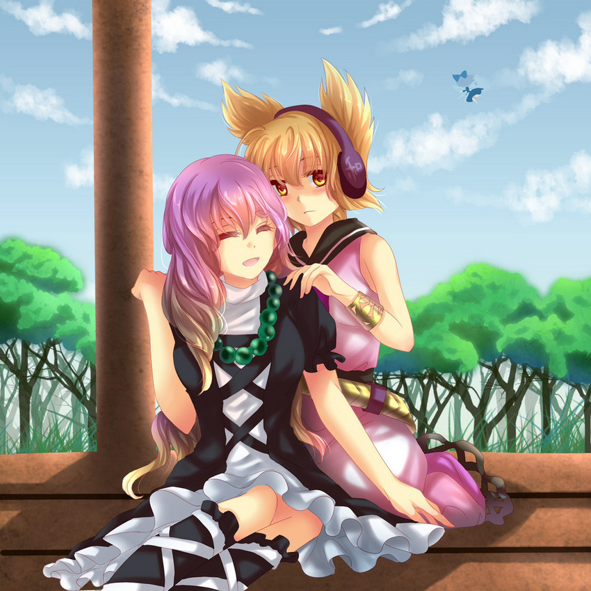 cirno, hijiri byakuren, and toyosatomimi no miko (touhou) drawn by sheeg