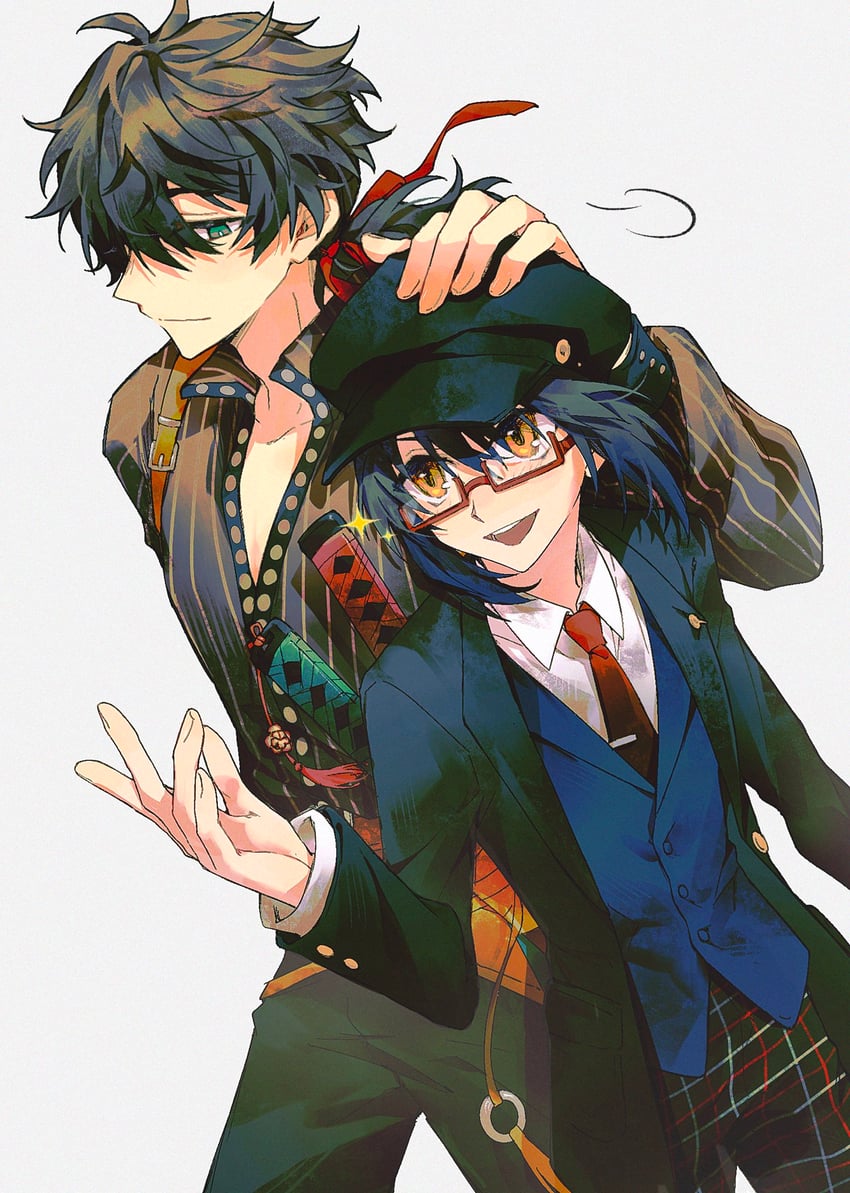 yamato takeru and miyamoto iori (fate and 2 more) drawn by shokuhan_shio