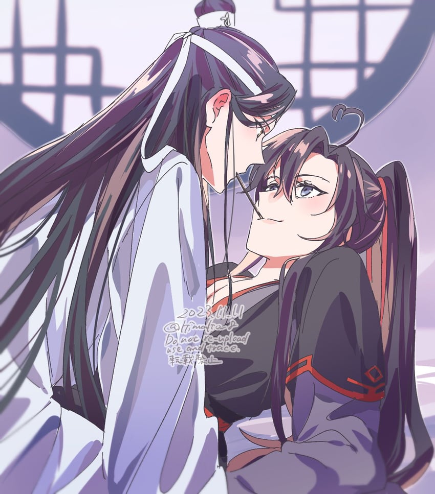 wei wuxian and lan wangji (modao zushi) drawn by kimako_(kimako_8)