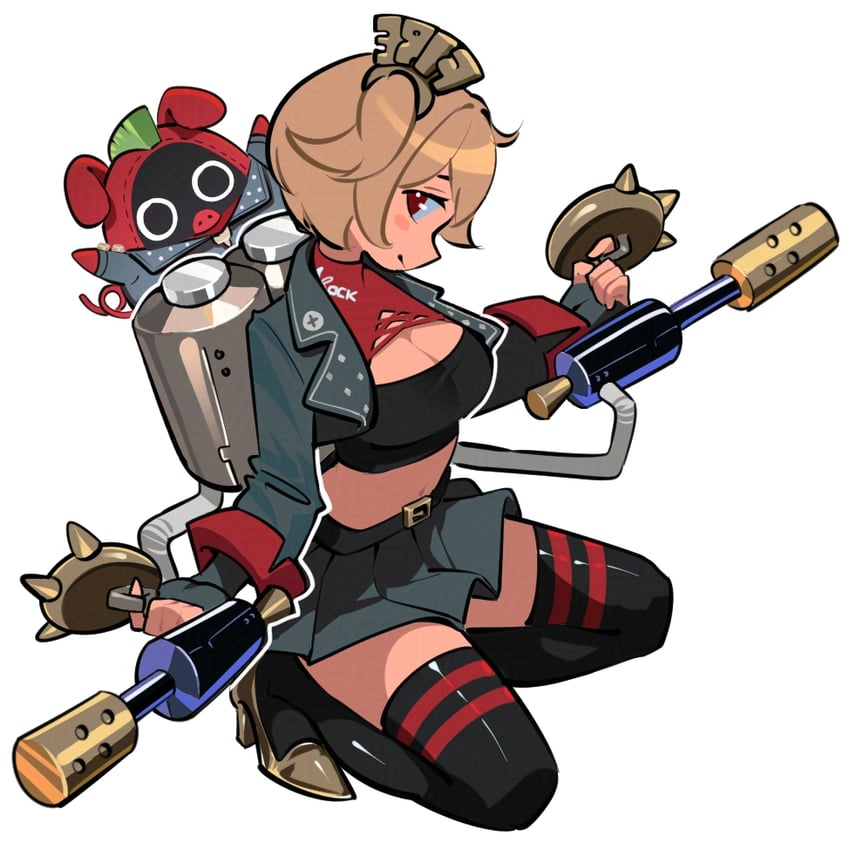 burnice white and red moccus (zenless zone zero) drawn by bea_lenoir