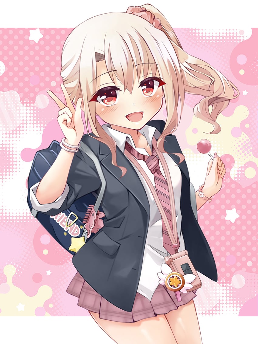 illyasviel von einzbern and magical ruby (fate and 2 more) drawn by mochi_(k620803n)