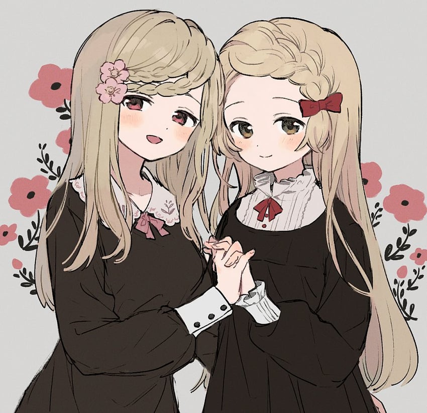 kurusu alexandra and azumi hagumu (mahou shoujo madoka magica and 1 more) drawn by boyano