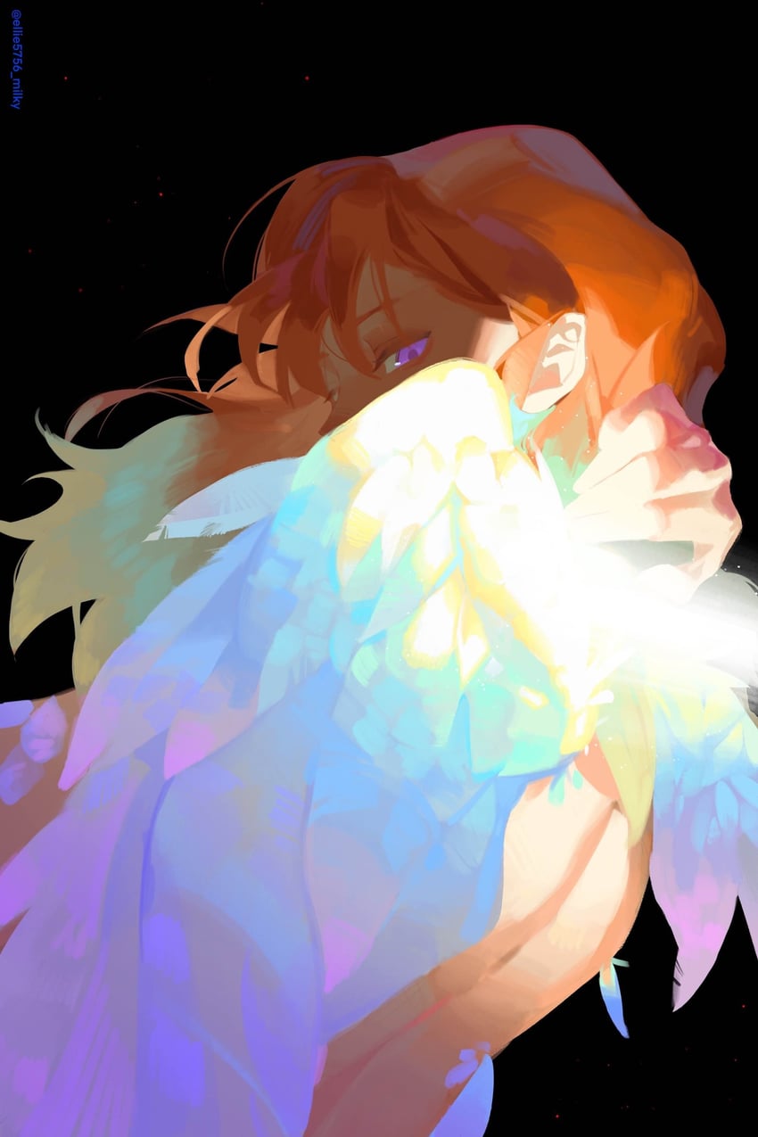 takanashi kiara (hololive and 1 more) drawn by ellie_niunai_zhuyi_zhe