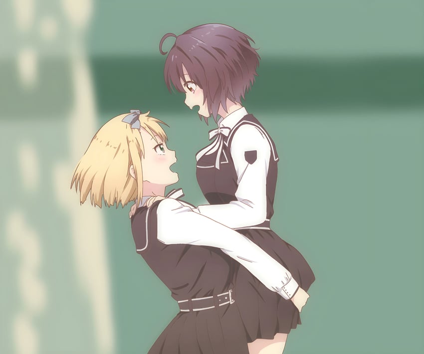 takigawa miu and saito nicole (lycoris recoil and 1 more) drawn by hitorilily