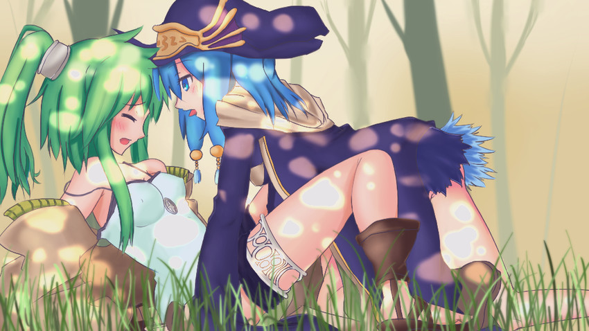 winda, winda priestess of gusto, ariel, and gishki ariel (yu-gi-oh!) drawn by wakameisfreedum