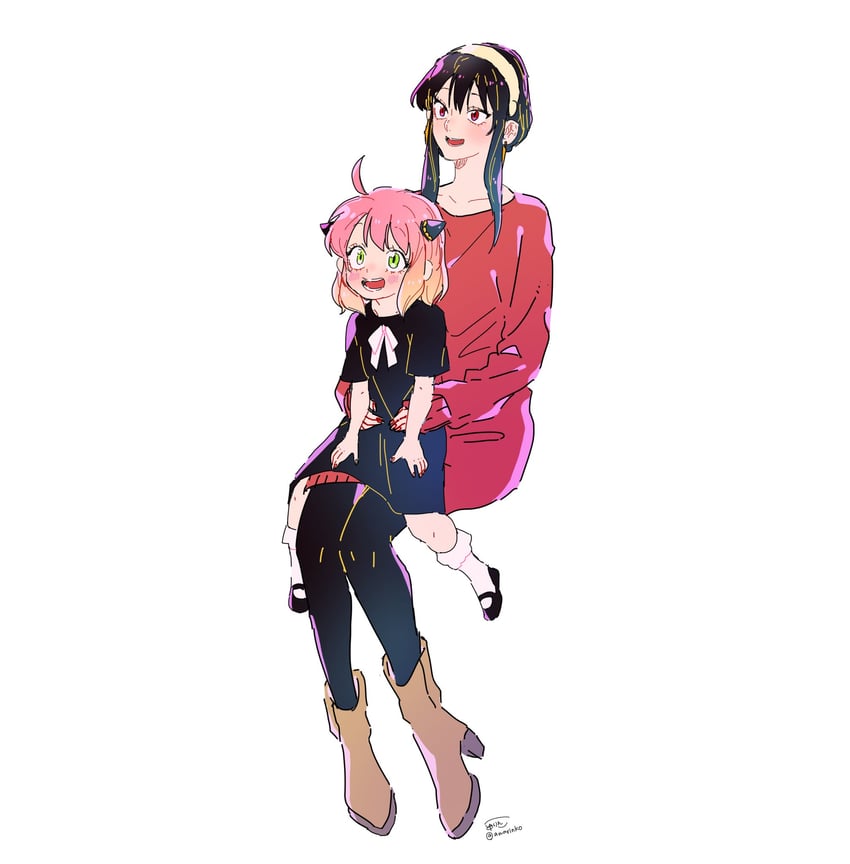 yor briar and anya (spy x family) drawn by awarinko