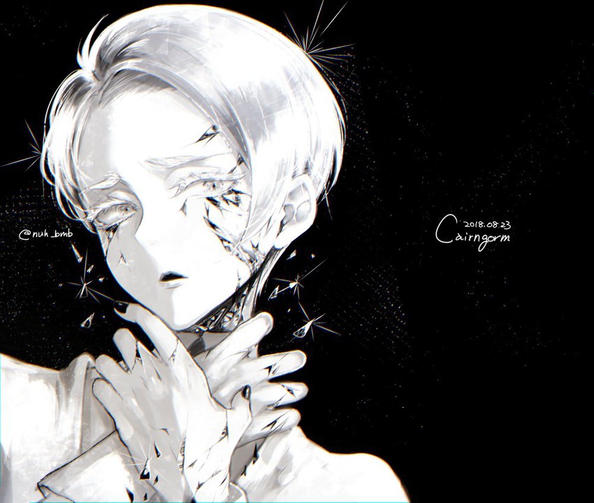 cairngorm (houseki no kuni) drawn by morino_bambi