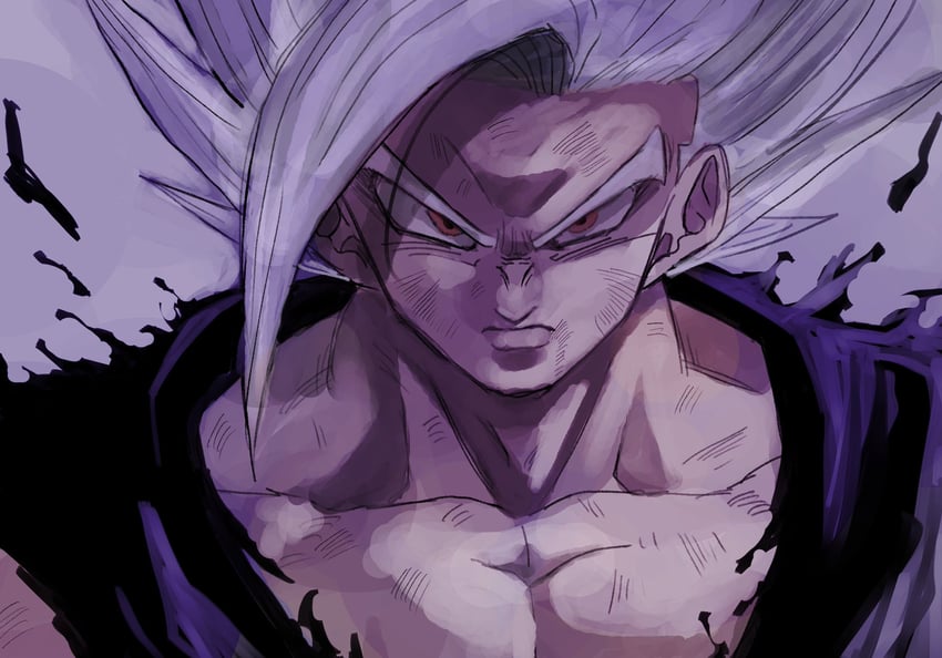 son gohan and gohan beast (dragon ball and 2 more) drawn by 9302w_(user_wjpg8475)