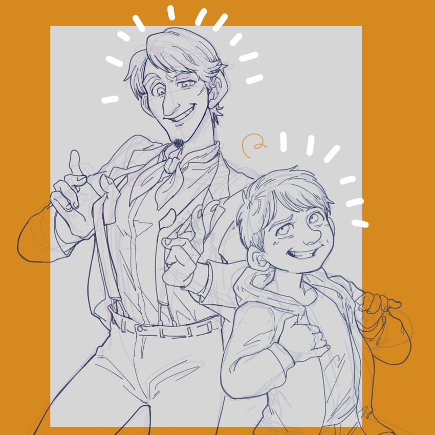 hector rivera and miguel rivera (coco) drawn by quno_(qxuxnxo)