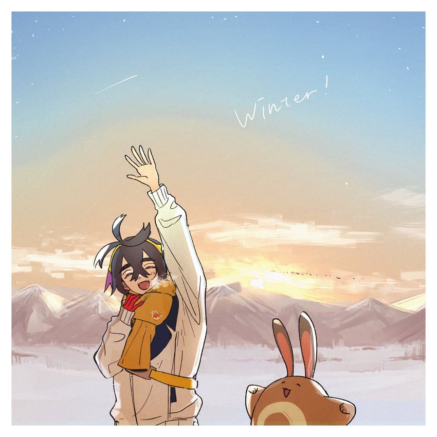 kieran and sentret (pokemon and 1 more) drawn by rcry_po