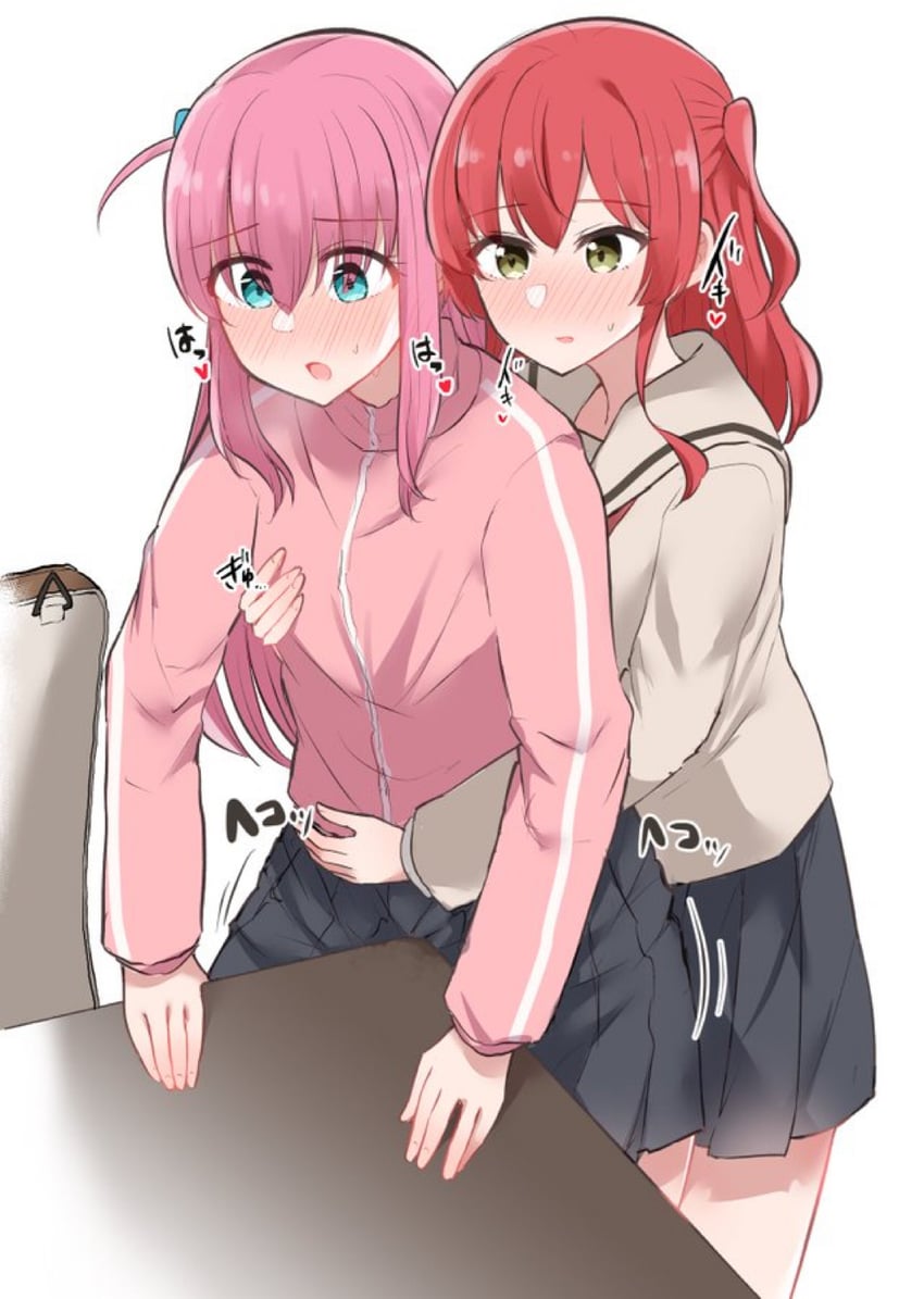 gotoh hitori and kita ikuyo (bocchi the rock!) drawn by na_bia
